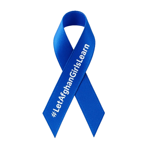 #LetAfghanGirlsLearn campaign ribbon